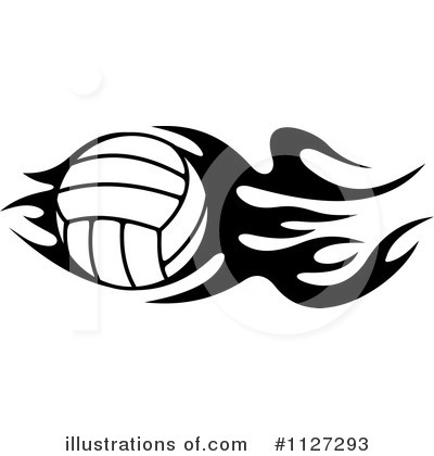 Royalty-Free (RF) Volleyball Clipart Illustration by Vector Tradition SM - Stock Sample #1127293