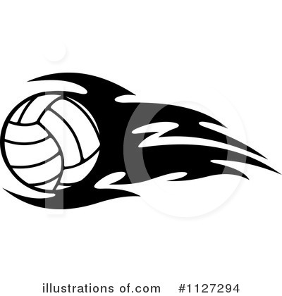 Royalty-Free (RF) Volleyball Clipart Illustration by Vector Tradition SM - Stock Sample #1127294