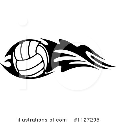 Royalty-Free (RF) Volleyball Clipart Illustration by Vector Tradition SM - Stock Sample #1127295