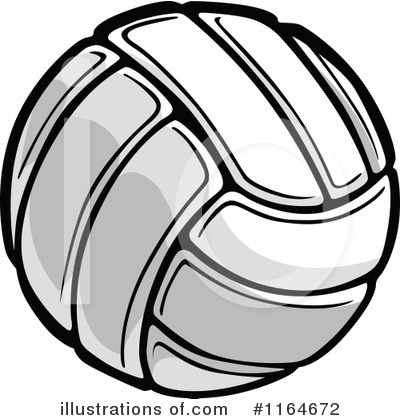 Royalty-Free (RF) Volleyball Clipart Illustration by Chromaco - Stock Sample #1164672