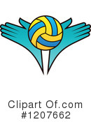 Volleyball Clipart #1207662 by Vector Tradition SM