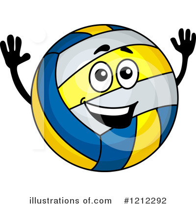Royalty-Free (RF) Volleyball Clipart Illustration by Vector Tradition SM - Stock Sample #1212292