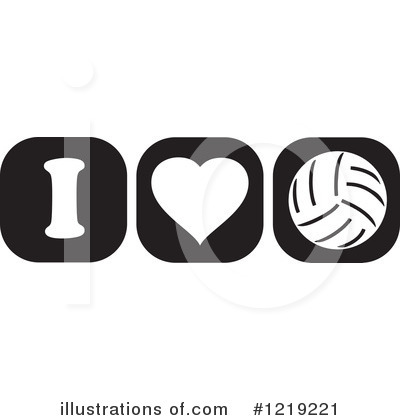 Royalty-Free (RF) Volleyball Clipart Illustration by Johnny Sajem - Stock Sample #1219221