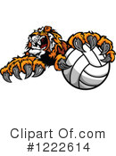 Volleyball Clipart #1222614 by Chromaco