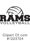 Volleyball Clipart #1223724 by Johnny Sajem