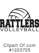 Volleyball Clipart #1223725 by Johnny Sajem
