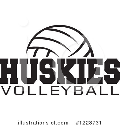 Volleyball Clipart #1109060 - Illustration by Johnny Sajem