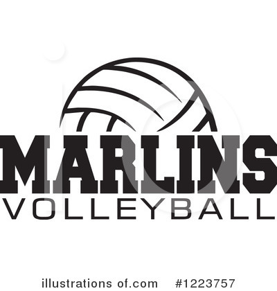 Volleyball Clipart #1109060 - Illustration by Johnny Sajem