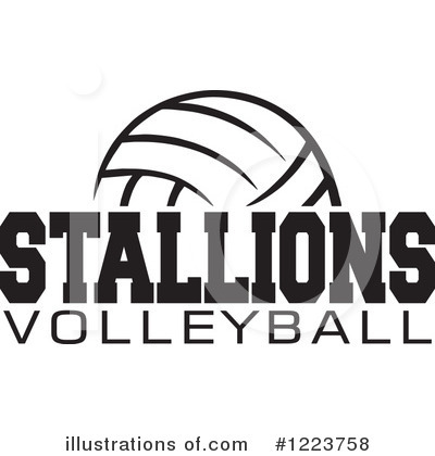 Royalty-Free (RF) Volleyball Clipart Illustration by Johnny Sajem - Stock Sample #1223758