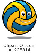 Volleyball Clipart #1235814 by Vector Tradition SM
