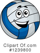 Volleyball Clipart #1239800 by Vector Tradition SM