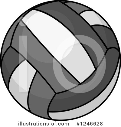 Royalty-Free (RF) Volleyball Clipart Illustration by Vector Tradition SM - Stock Sample #1246628