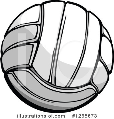 Royalty-Free (RF) Volleyball Clipart Illustration by Chromaco - Stock Sample #1265673