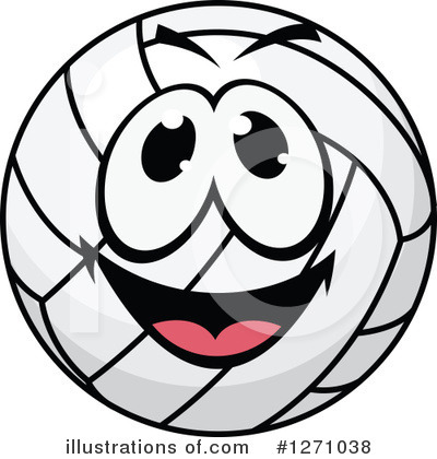 Royalty-Free (RF) Volleyball Clipart Illustration by Vector Tradition SM - Stock Sample #1271038
