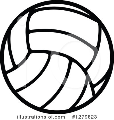 Royalty-Free (RF) Volleyball Clipart Illustration by Vector Tradition SM - Stock Sample #1279823