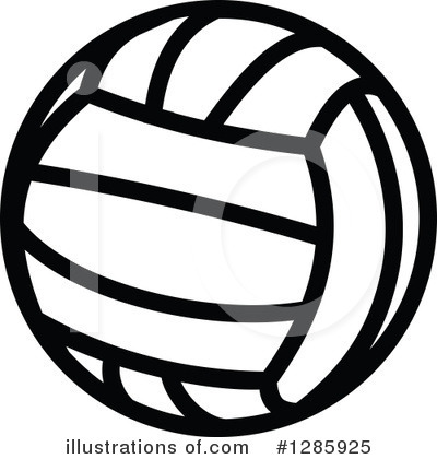 Royalty-Free (RF) Volleyball Clipart Illustration by Vector Tradition SM - Stock Sample #1285925