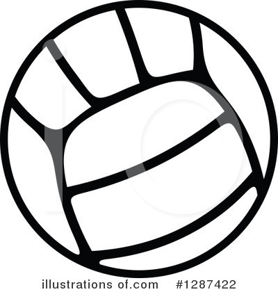 Royalty-Free (RF) Volleyball Clipart Illustration by Vector Tradition SM - Stock Sample #1287422