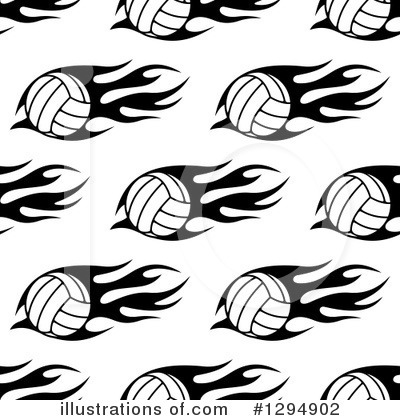 Royalty-Free (RF) Volleyball Clipart Illustration by Vector Tradition SM - Stock Sample #1294902