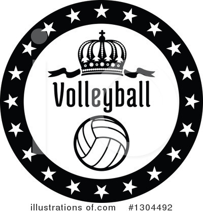 Royalty-Free (RF) Volleyball Clipart Illustration by Vector Tradition SM - Stock Sample #1304492