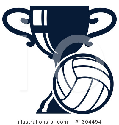 Royalty-Free (RF) Volleyball Clipart Illustration by Vector Tradition SM - Stock Sample #1304494