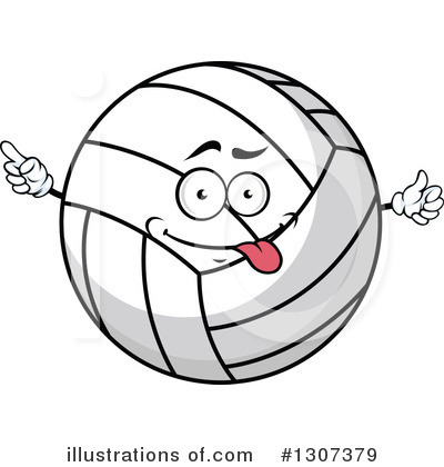 Royalty-Free (RF) Volleyball Clipart Illustration by Vector Tradition SM - Stock Sample #1307379