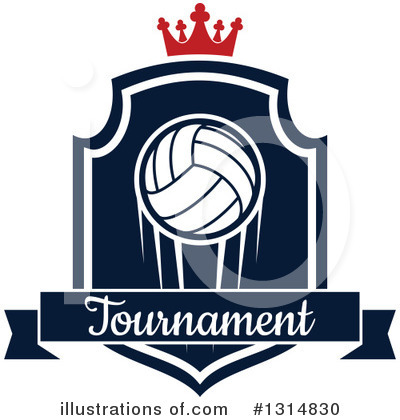 Royalty-Free (RF) Volleyball Clipart Illustration by Vector Tradition SM - Stock Sample #1314830