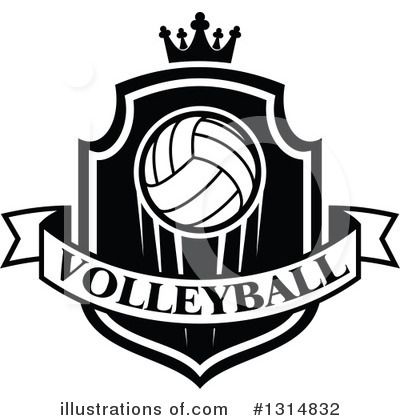 Royalty-Free (RF) Volleyball Clipart Illustration by Vector Tradition SM - Stock Sample #1314832