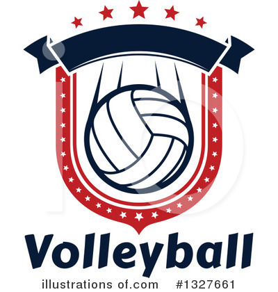 Royalty-Free (RF) Volleyball Clipart Illustration by Vector Tradition SM - Stock Sample #1327661