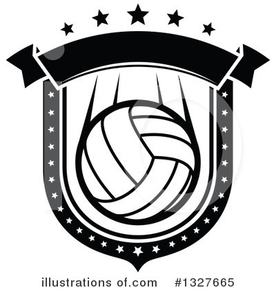 Royalty-Free (RF) Volleyball Clipart Illustration by Vector Tradition SM - Stock Sample #1327665
