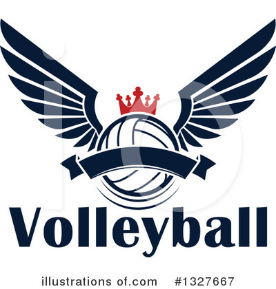 Royalty-Free (RF) Volleyball Clipart Illustration by Vector Tradition SM - Stock Sample #1327667
