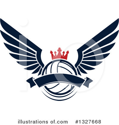 Royalty-Free (RF) Volleyball Clipart Illustration by Vector Tradition SM - Stock Sample #1327668