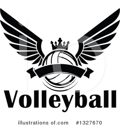 Royalty-Free (RF) Volleyball Clipart Illustration by Vector Tradition SM - Stock Sample #1327670