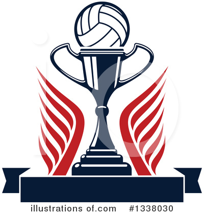 Royalty-Free (RF) Volleyball Clipart Illustration by Vector Tradition SM - Stock Sample #1338030