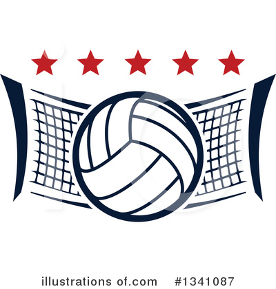 Volleyball Clipart #1341087 by Vector Tradition SM