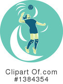 Volleyball Clipart #1384354 by patrimonio