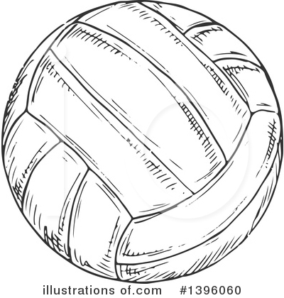 Royalty-Free (RF) Volleyball Clipart Illustration by Vector Tradition SM - Stock Sample #1396060