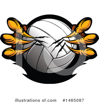Royalty-Free (RF) Volleyball Clipart Illustration by Chromaco - Stock Sample #1465087