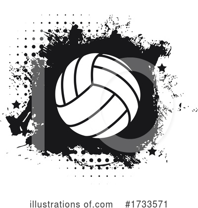 Royalty-Free (RF) Volleyball Clipart Illustration by Vector Tradition SM - Stock Sample #1733571