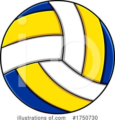 Royalty-Free (RF) Volleyball Clipart Illustration by Hit Toon - Stock Sample #1750730
