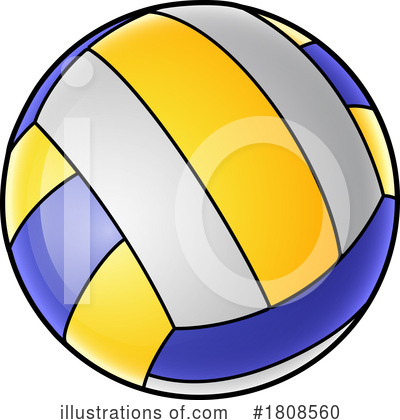 Volleyball Clipart #1808560 by AtStockIllustration