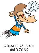 Volleyball Clipart #437062 by toonaday