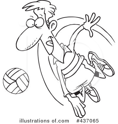 Volleyball Clipart #437065 by toonaday