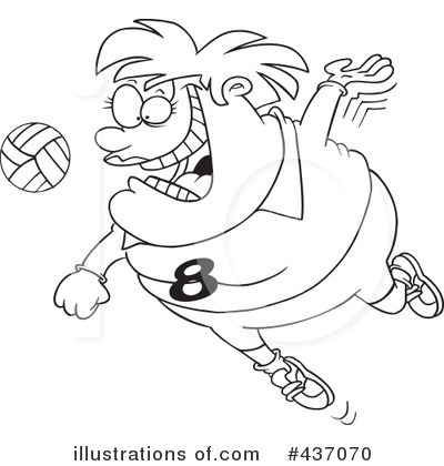 Volleyball Clipart #437070 by toonaday