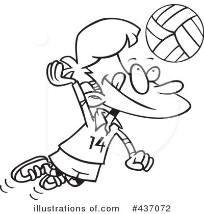 Volleyball Clipart #437072 by toonaday