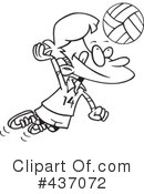 Volleyball Clipart #437072 by toonaday