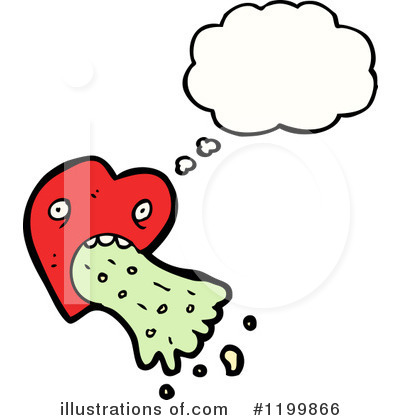 Vomiting Heart Clipart #1199866 by lineartestpilot