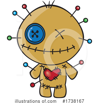Royalty-Free (RF) Voodoo Doll Clipart Illustration by toonaday - Stock Sample #1738167