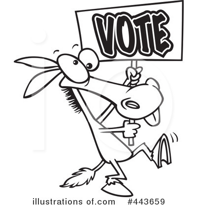 Royalty-Free (RF) Vote Clipart Illustration by toonaday - Stock Sample #443659