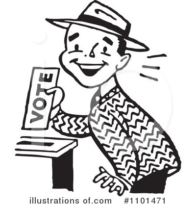 Royalty-Free (RF) Voting Clipart Illustration by BestVector - Stock Sample #1101471