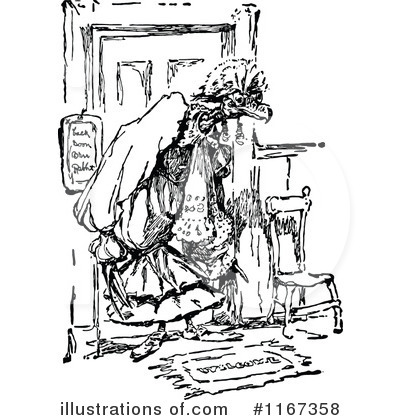 Royalty-Free (RF) Vulture Clipart Illustration by Prawny Vintage - Stock Sample #1167358